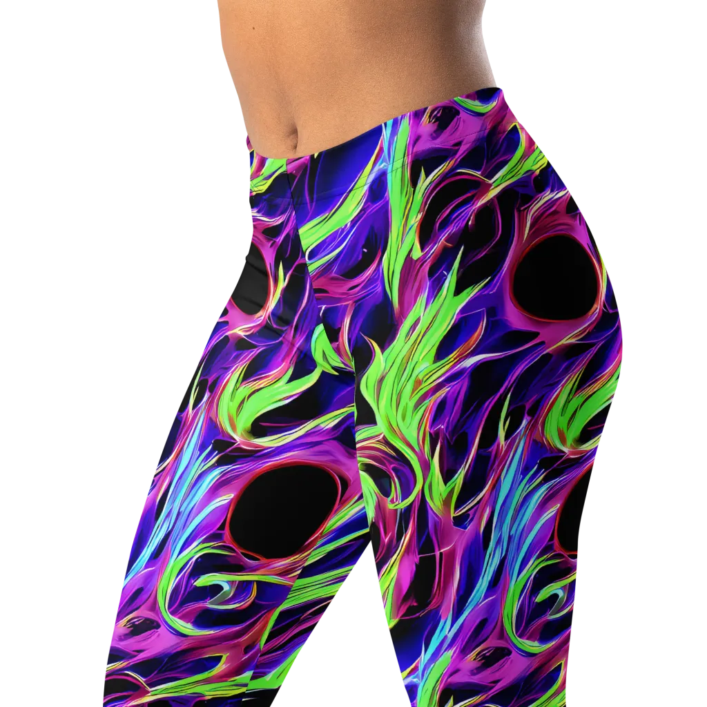 Lime After Dark on Leggings — Left Front