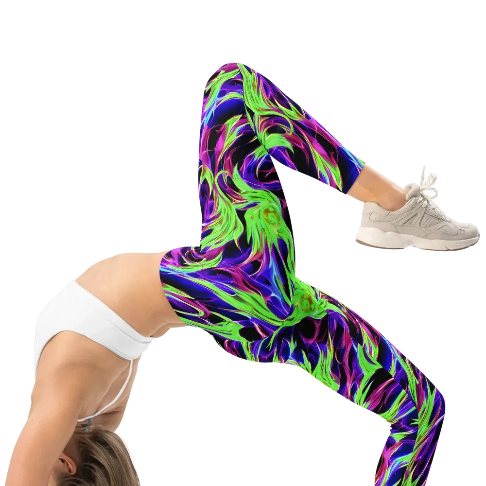 Lime After Dark on Leggings — Right