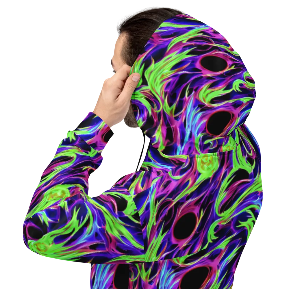 Lime After Dark on Hoodie — Back