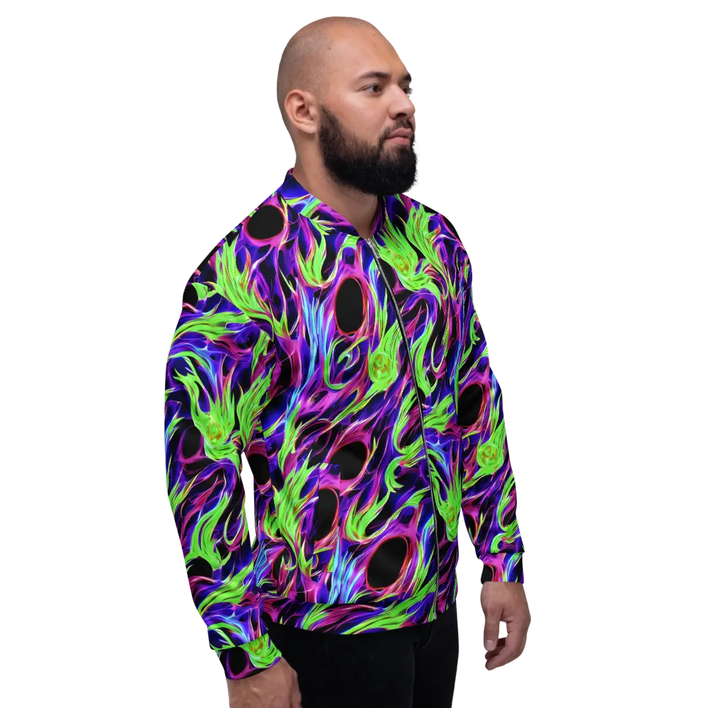 Lime After Dark on Bomber Jacket — Right