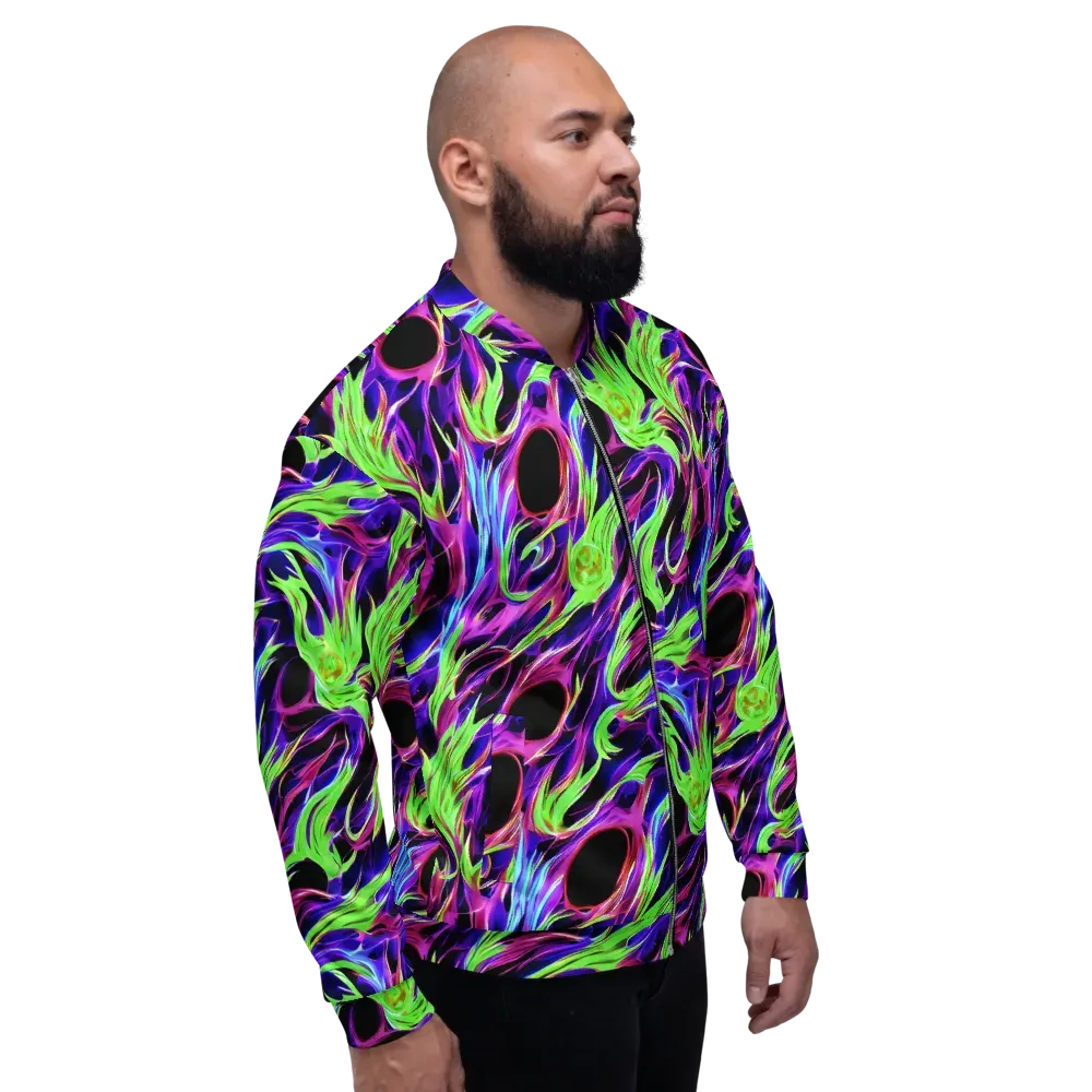 Lime After Dark on Bomber Jacket — Right