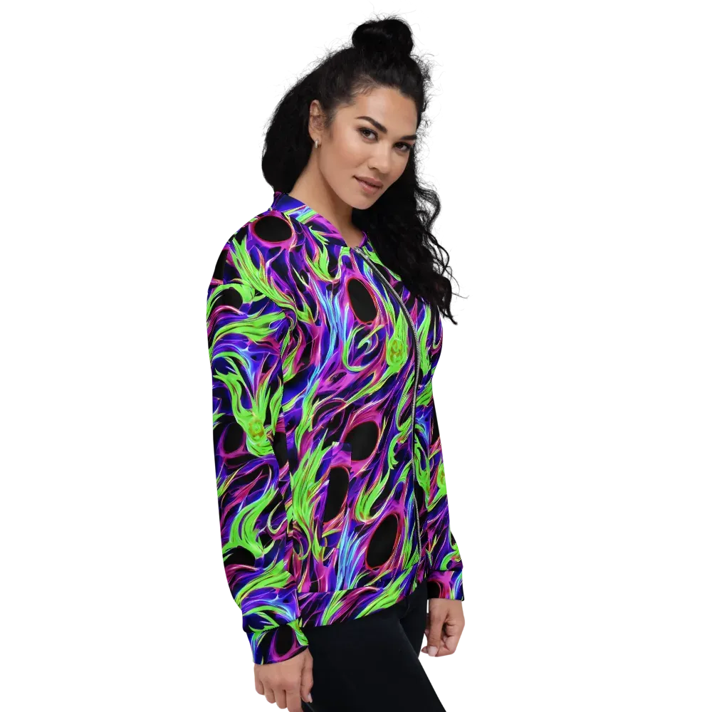 Lime After Dark on Bomber Jacket — Right