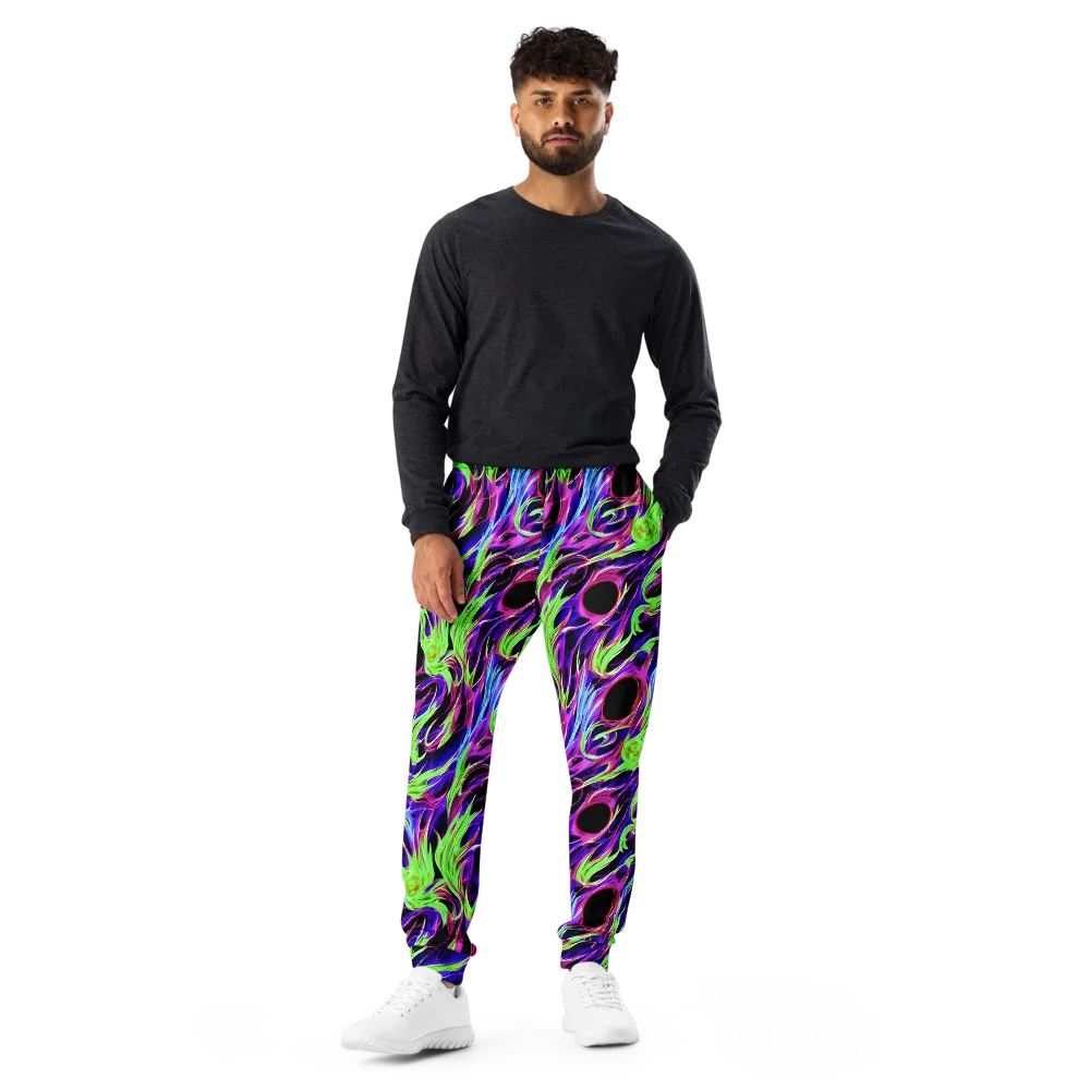 Lime After Dark on Men's Joggers — Front
