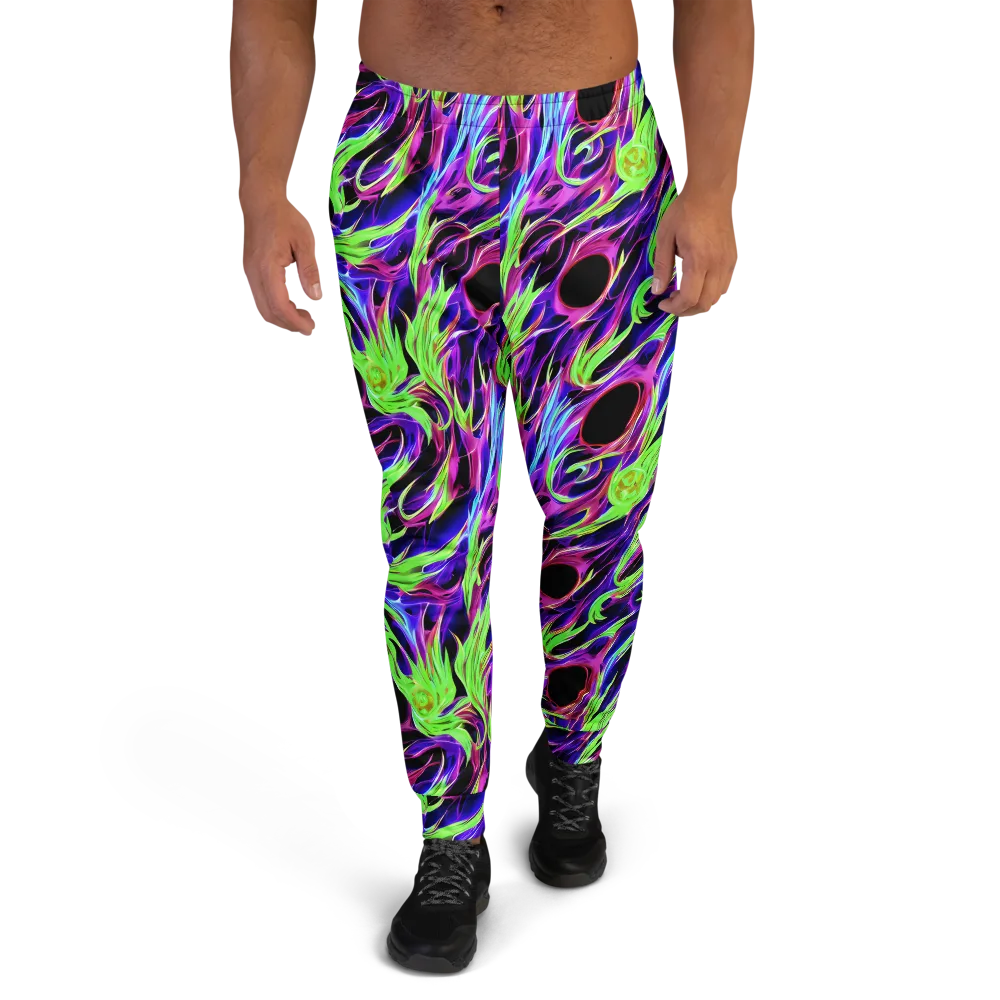 Lime After Dark on Men's Joggers — Front