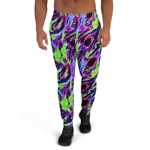 Lime After Dark on a Men's Joggers