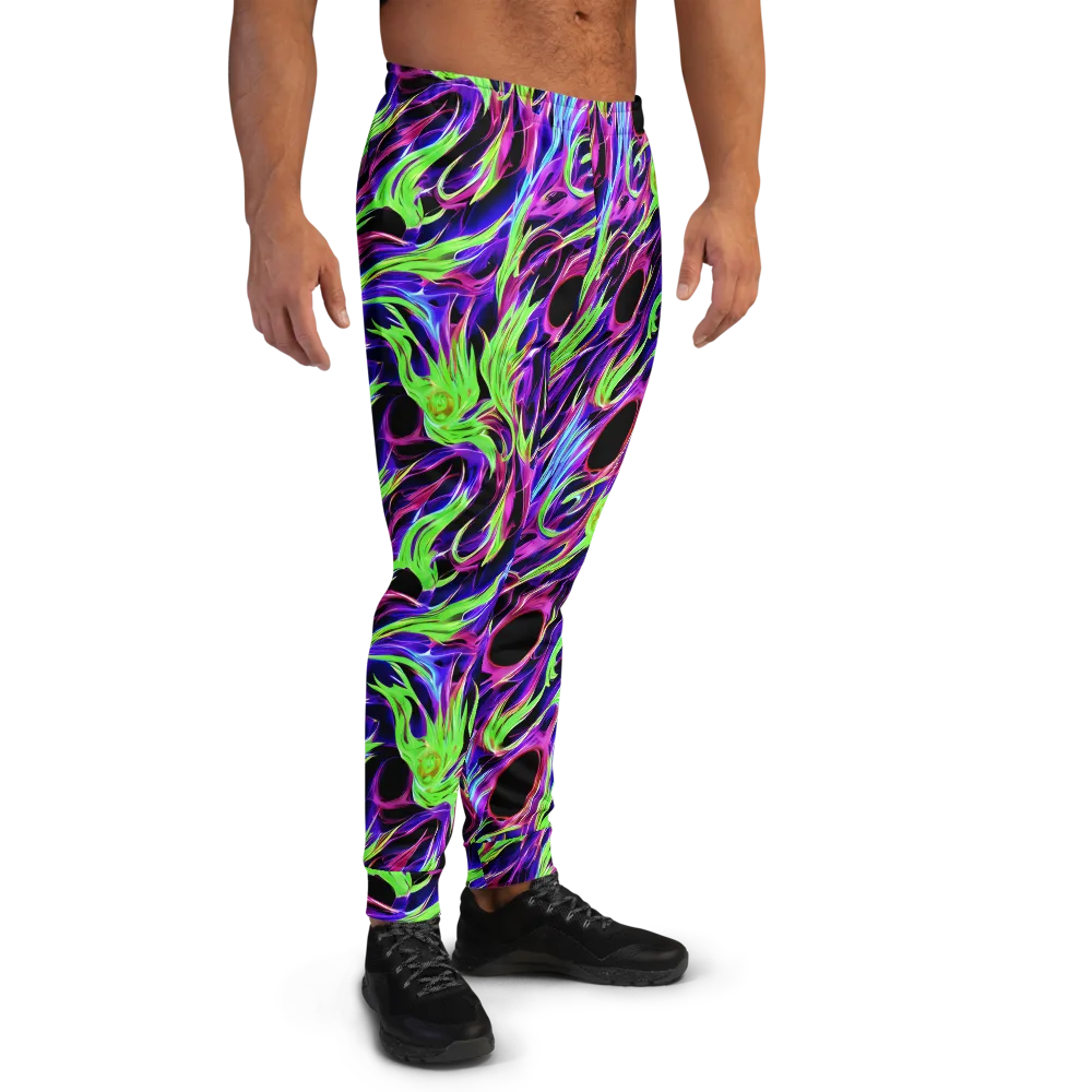 Lime After Dark on Men's Joggers — Right