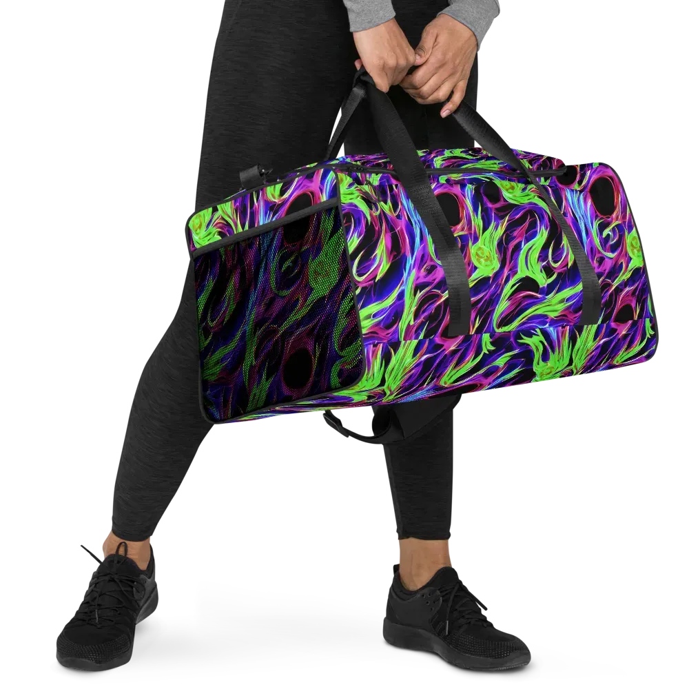 Lime After Dark on Duffle Bag — Right Front
