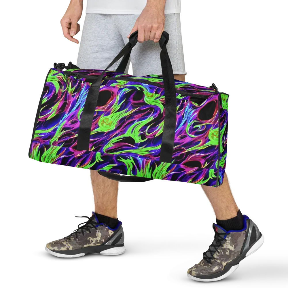 Lime After Dark on Duffle Bag — Front