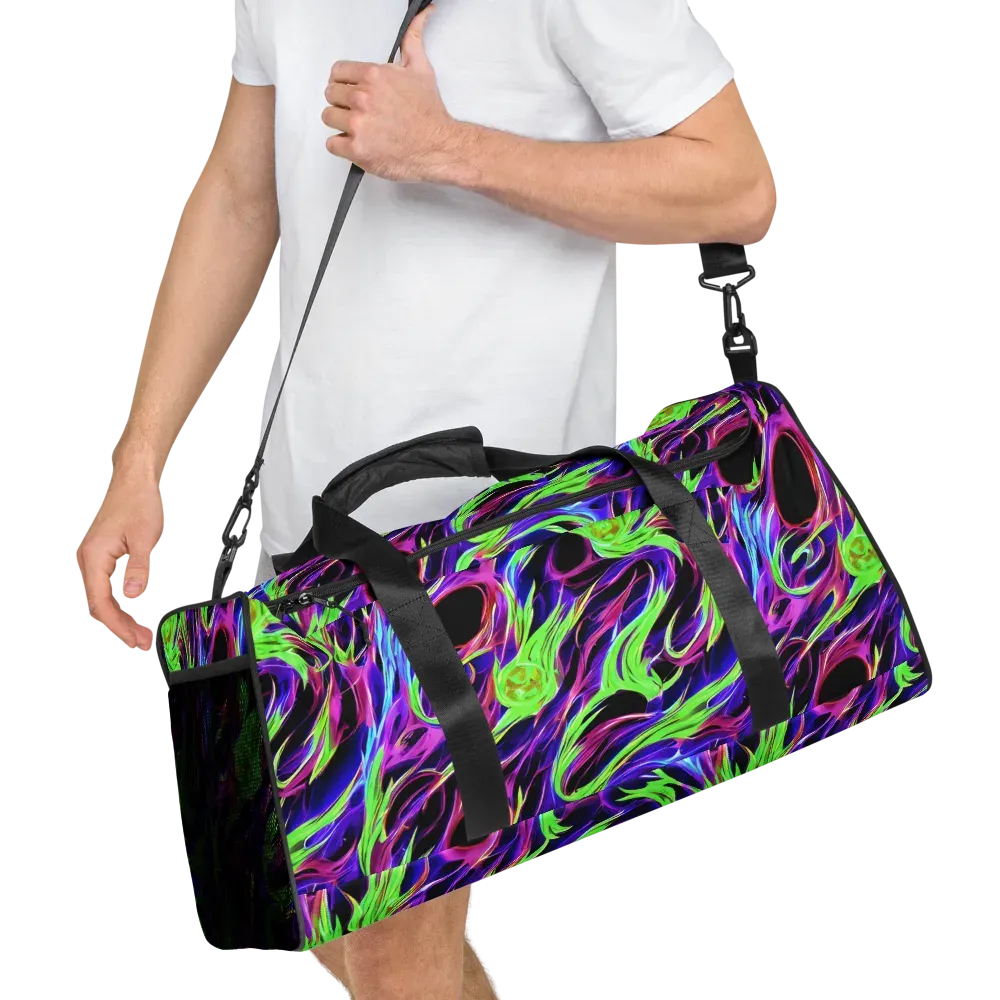 Lime After Dark on Duffle Bag — Right Front