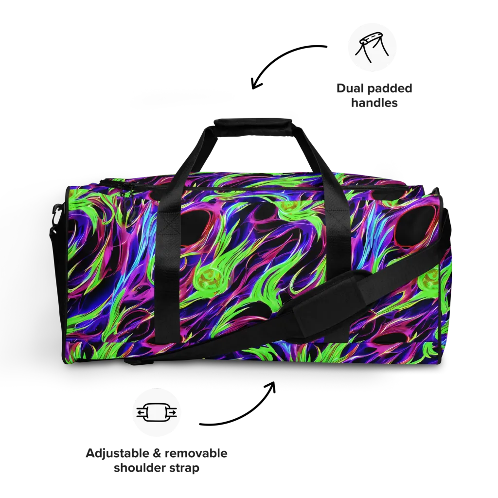 Lime After Dark on Duffle Bag — Front