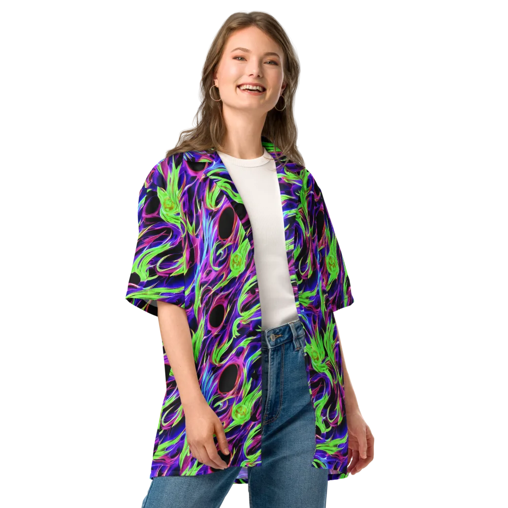 Lime After Dark on Button Shirt — Front
