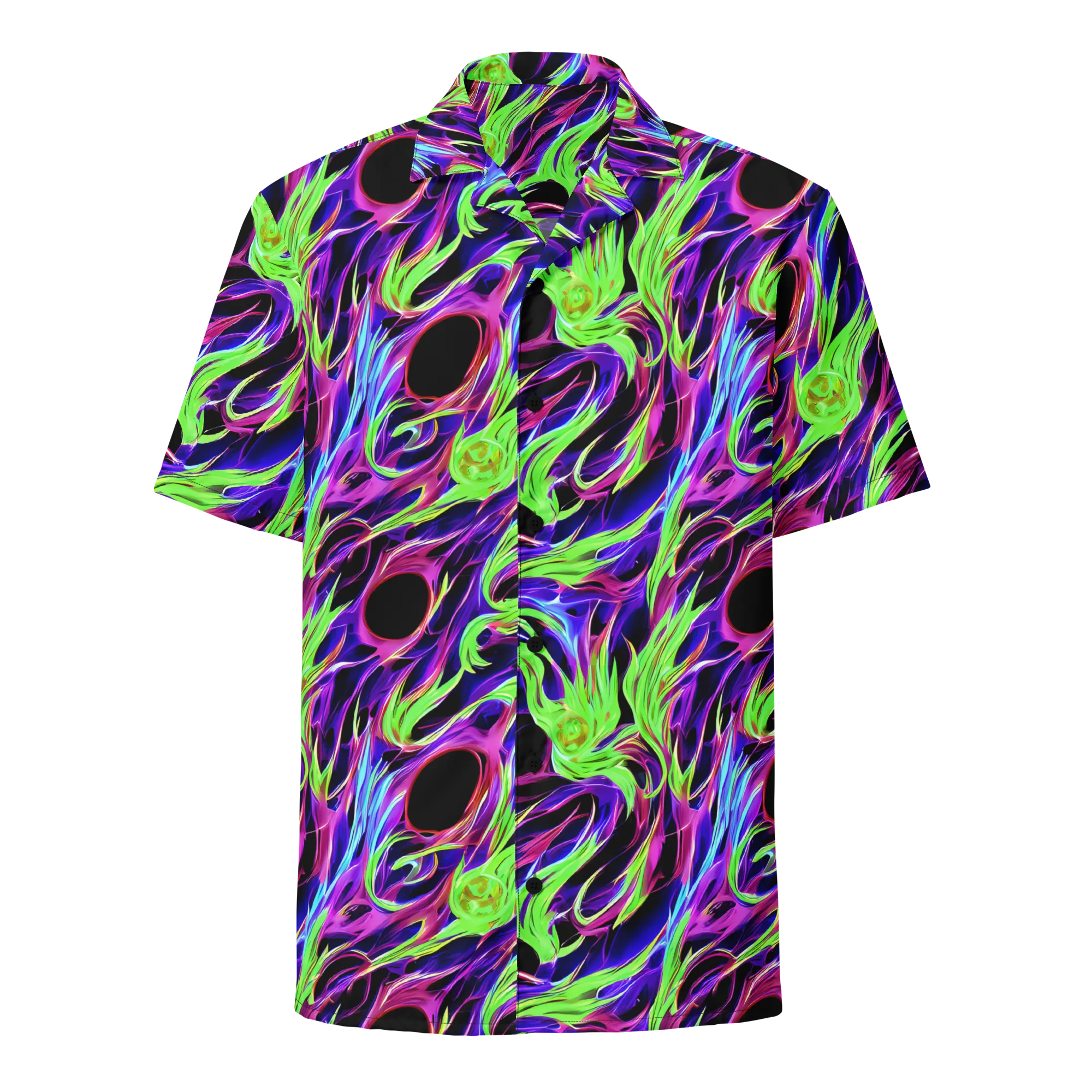 Lime After Dark on Button Shirt — Front