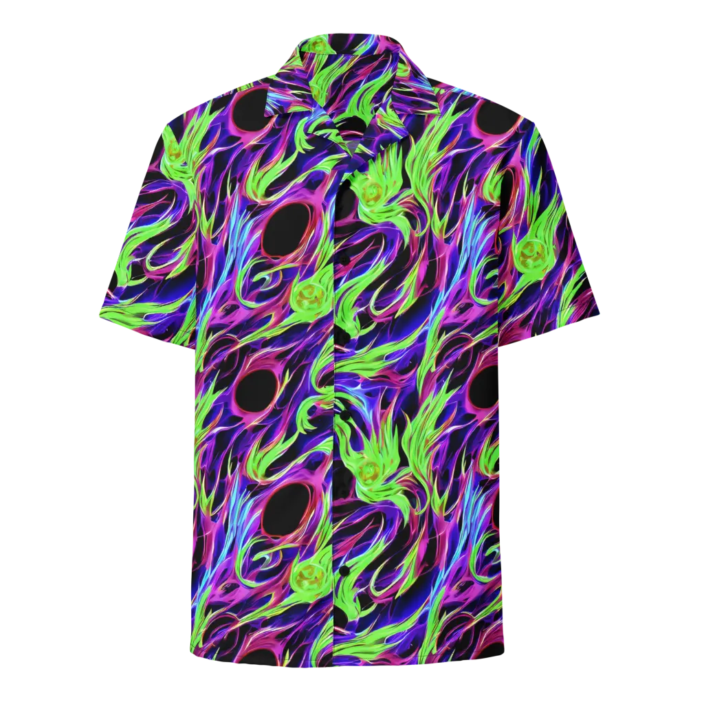 Lime After Dark on Button Shirt — Front