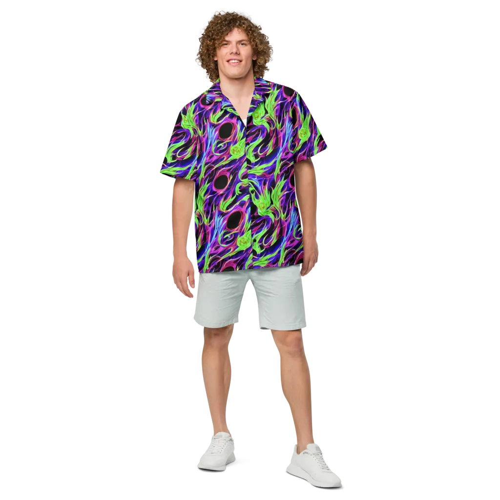 Lime After Dark on Button Shirt — Front