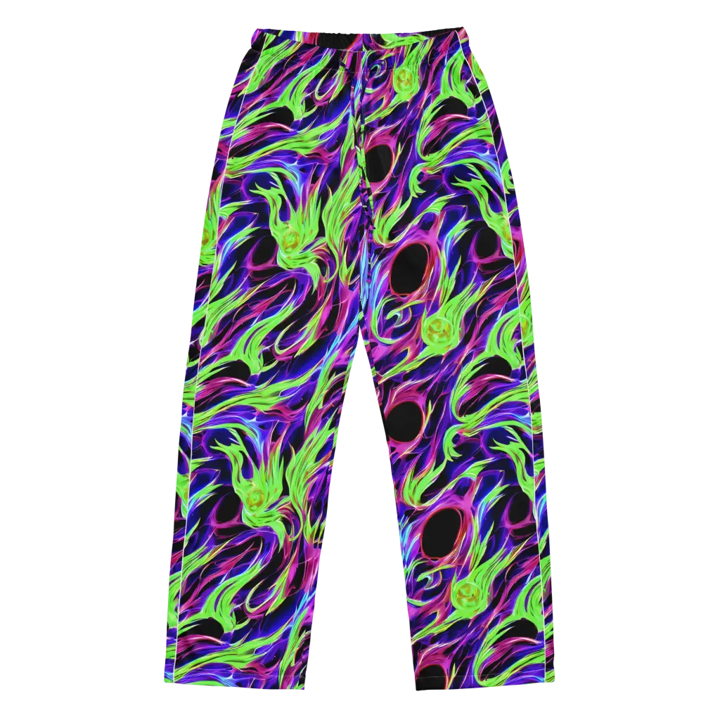 Lime After Dark on Women's Pajama Pants — Front