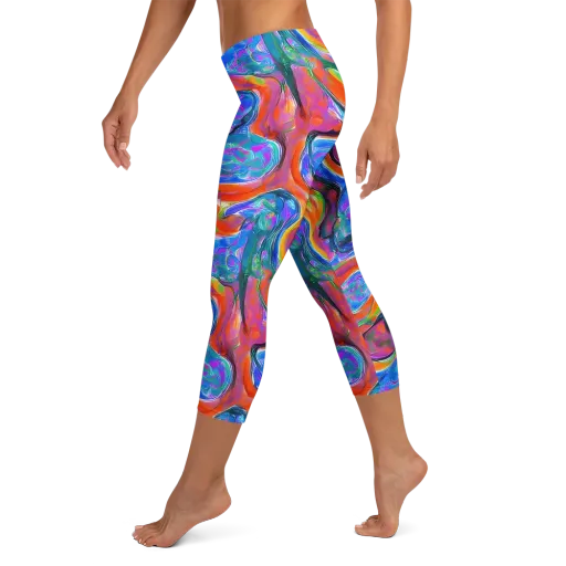 Liquid Spectrum on a Capri Leggings