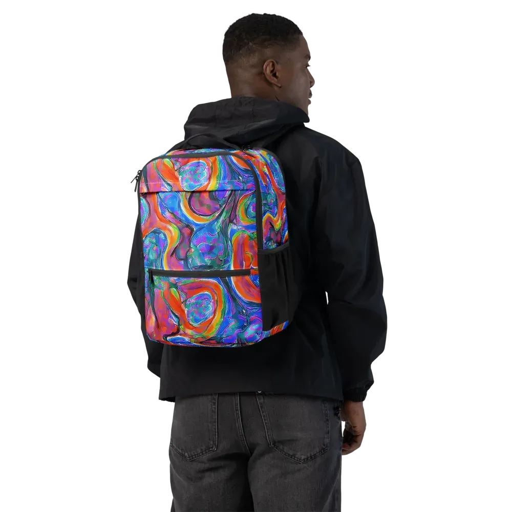 Liquid Spectrum on Utility Backpack — Back