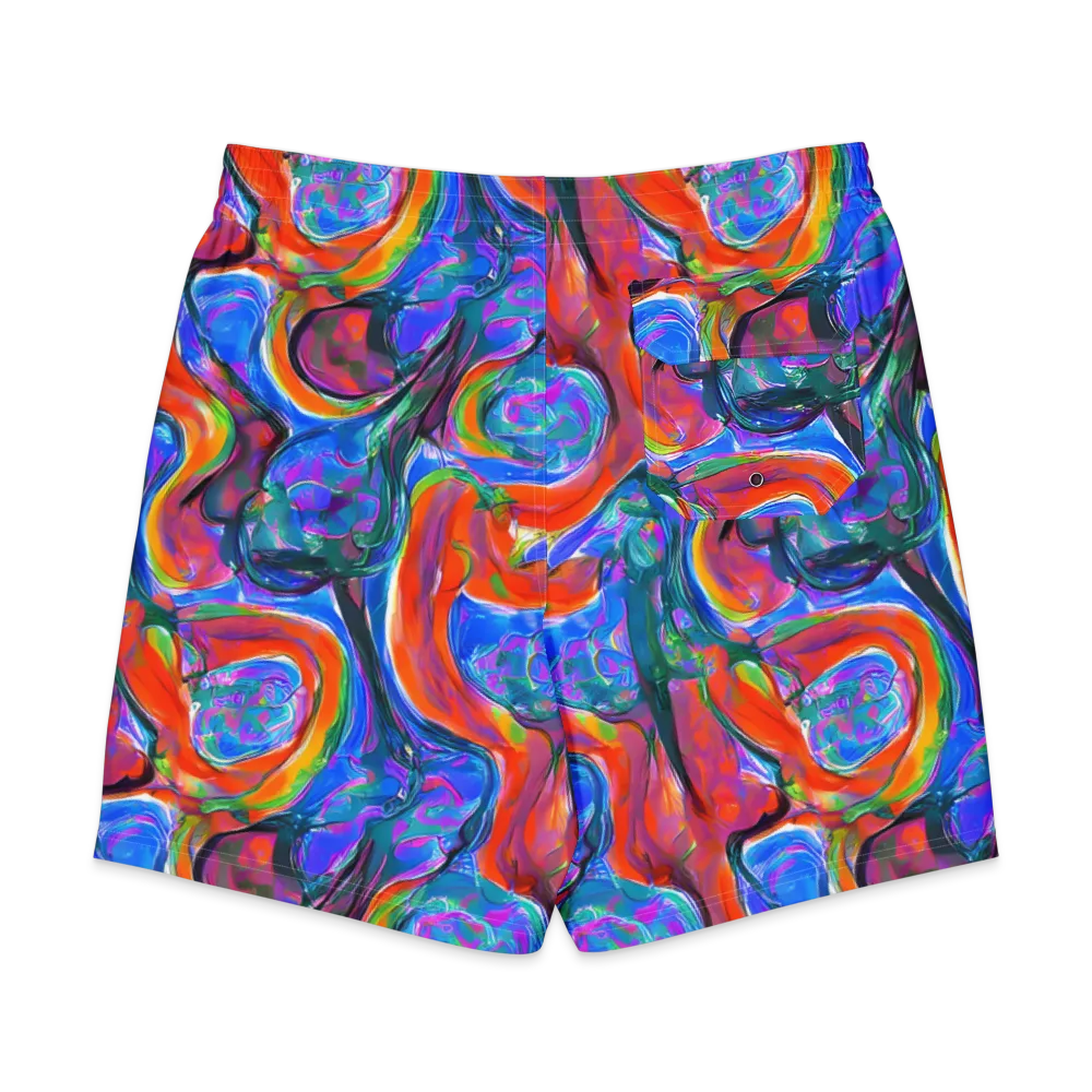 Liquid Spectrum on Men's Board Shorts — Back
