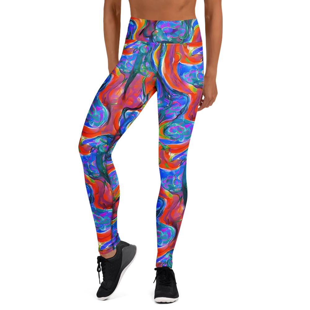 Liquid Spectrum on Yoga Leggings — Front
