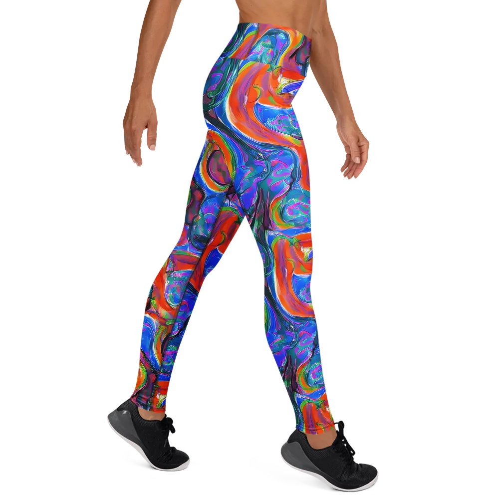 Liquid Spectrum on Yoga Leggings — Right