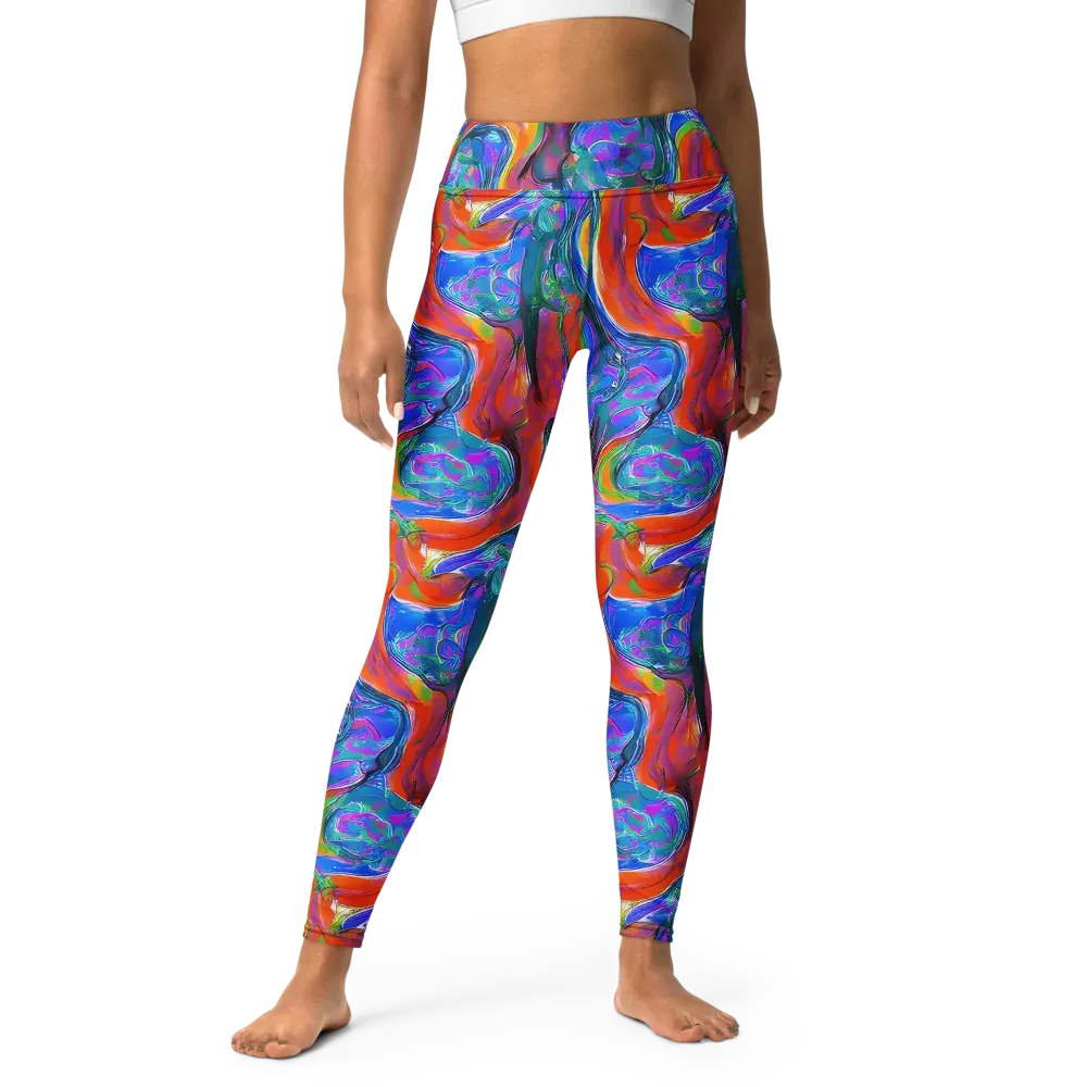 Liquid Spectrum on Yoga Leggings — Front