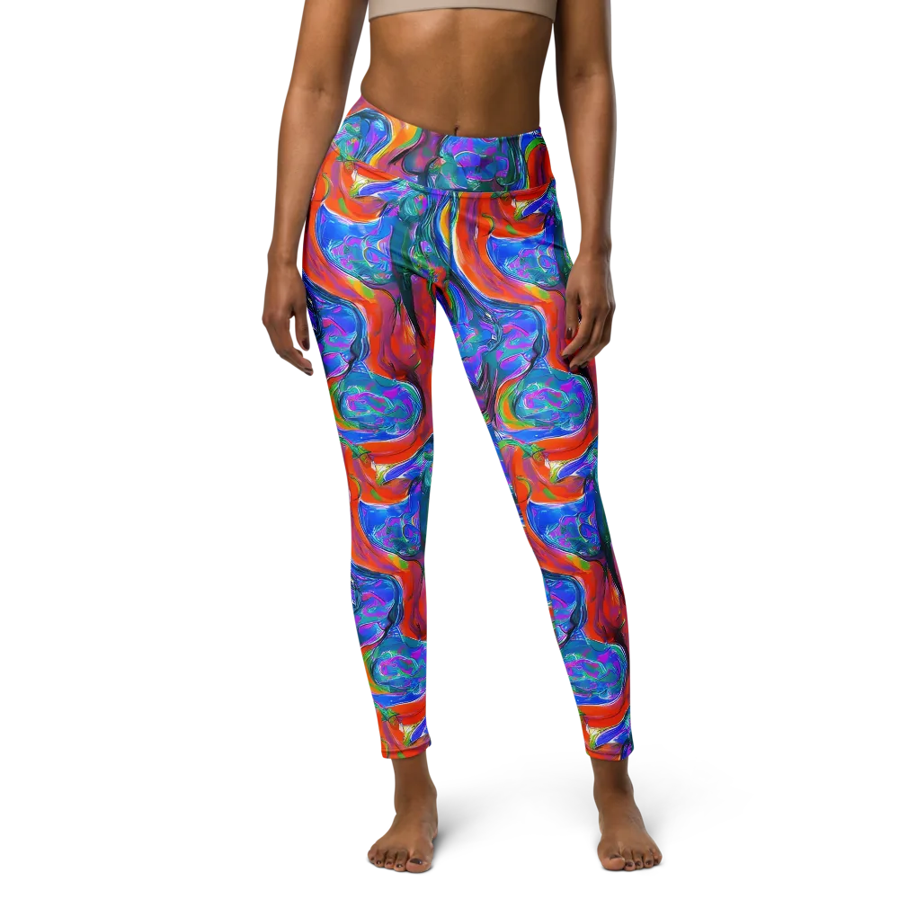 Liquid Spectrum on Yoga Leggings — Front