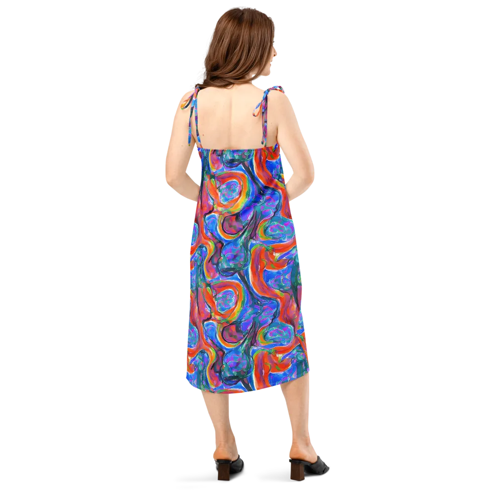 Liquid Spectrum on Slip Dress — Back