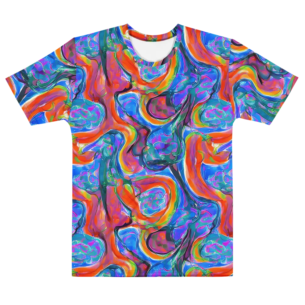 Liquid Spectrum on Men's Cotton Crew Neck T-Shirt — Front