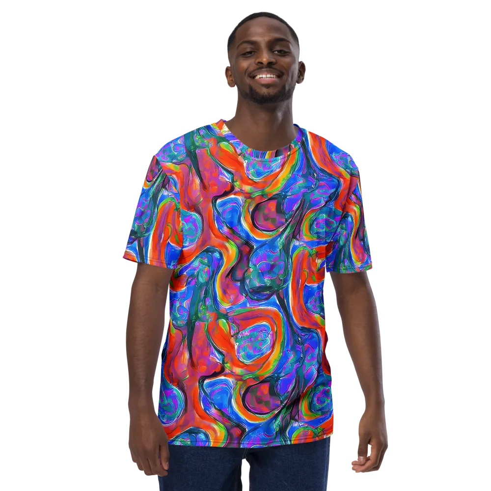 Liquid Spectrum on Men's Crew Neck T-Shirt — Front