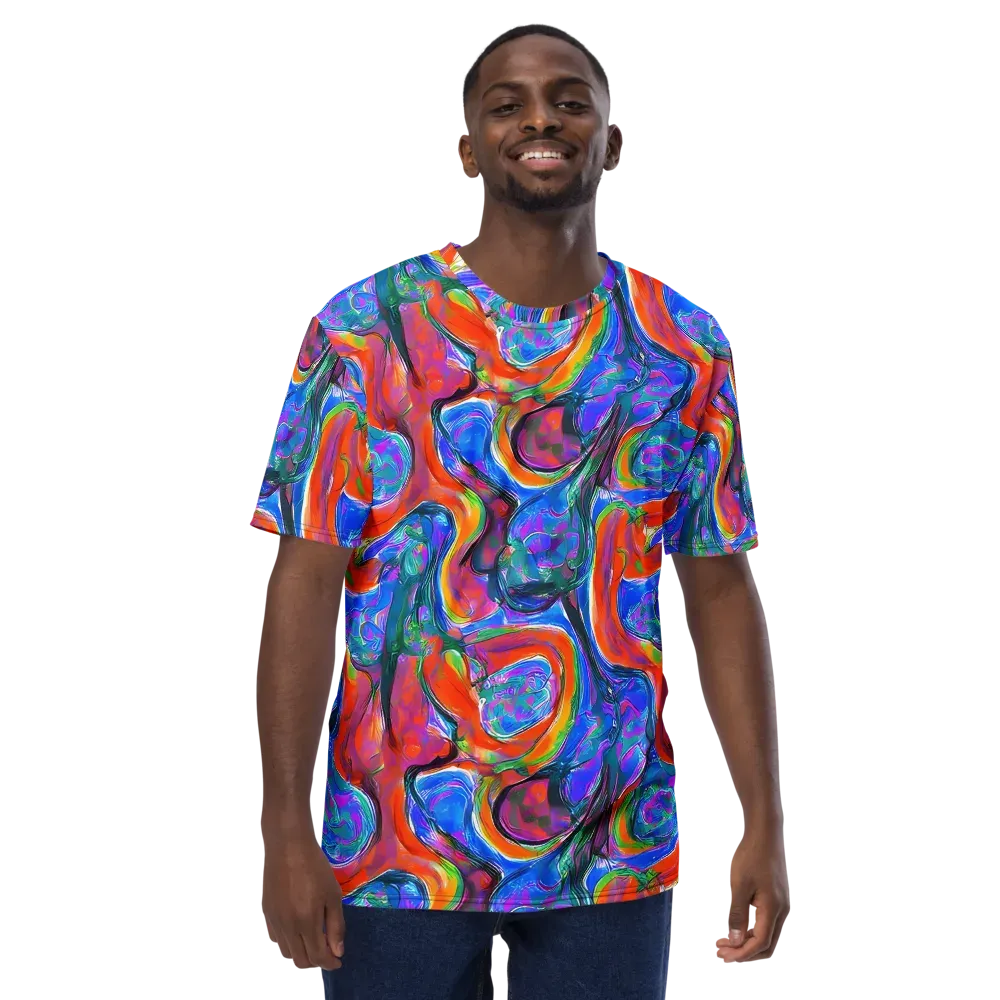 Liquid Spectrum on Men's Crew Neck T-Shirt — Front