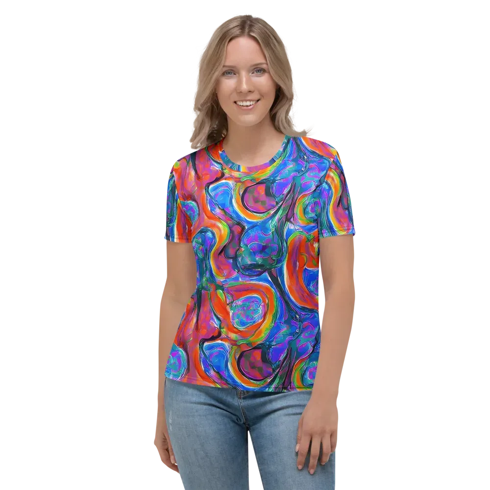 Liquid Spectrum on Women's Crew Neck T-Shirt — Front