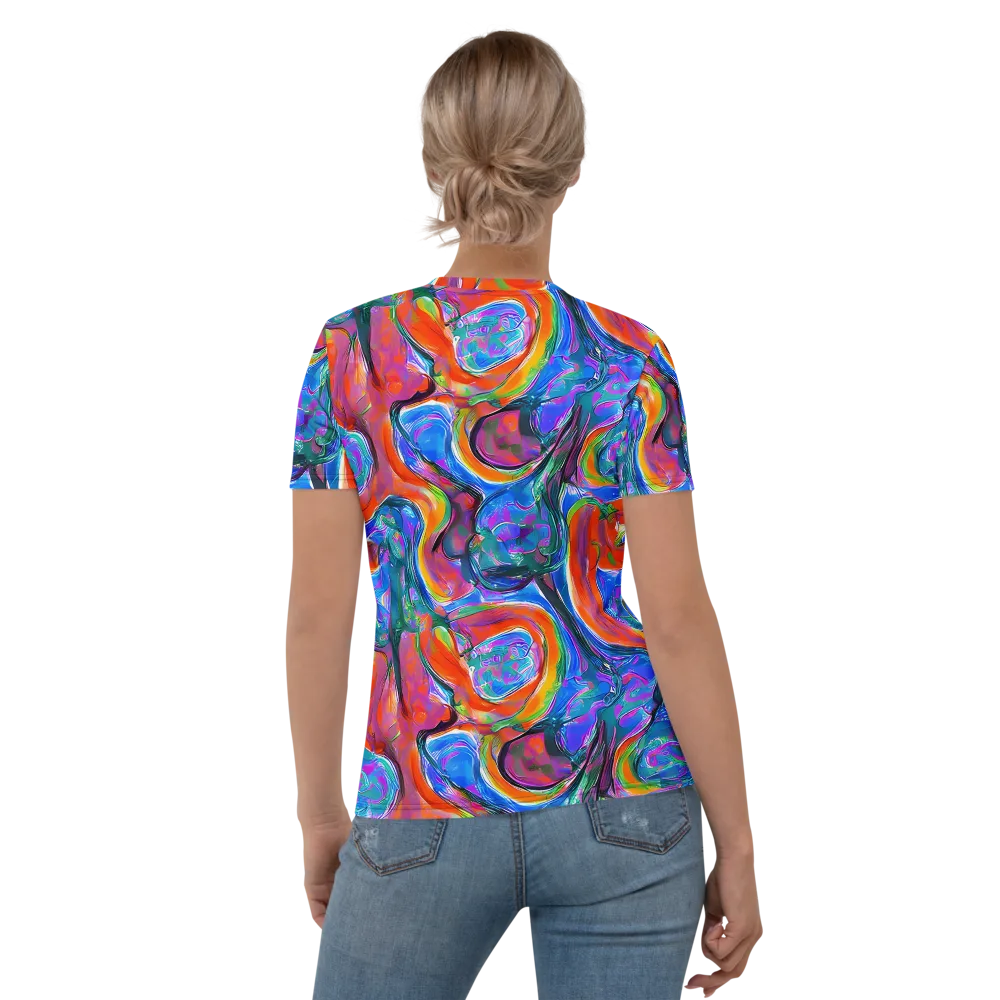Liquid Spectrum on Women's Crew Neck T-Shirt — Back