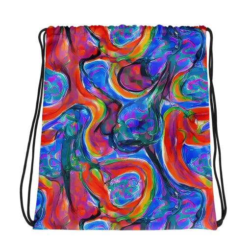 Liquid Spectrum on a Drawstring Bag