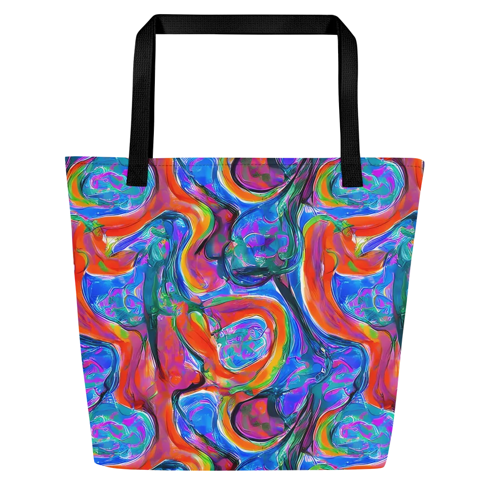 Liquid Spectrum on Large Tote Bag W/ Pocket — Front