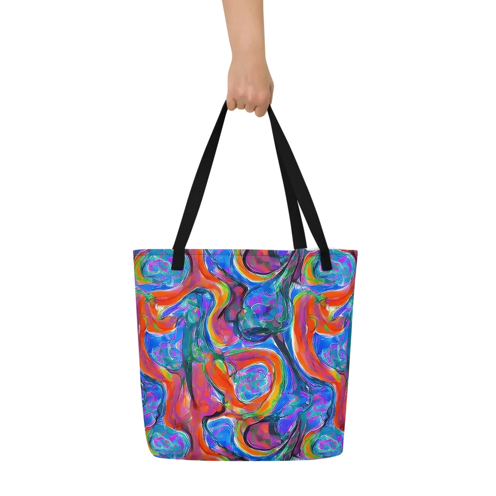 Liquid Spectrum on Large Tote Bag W/ Pocket — Front