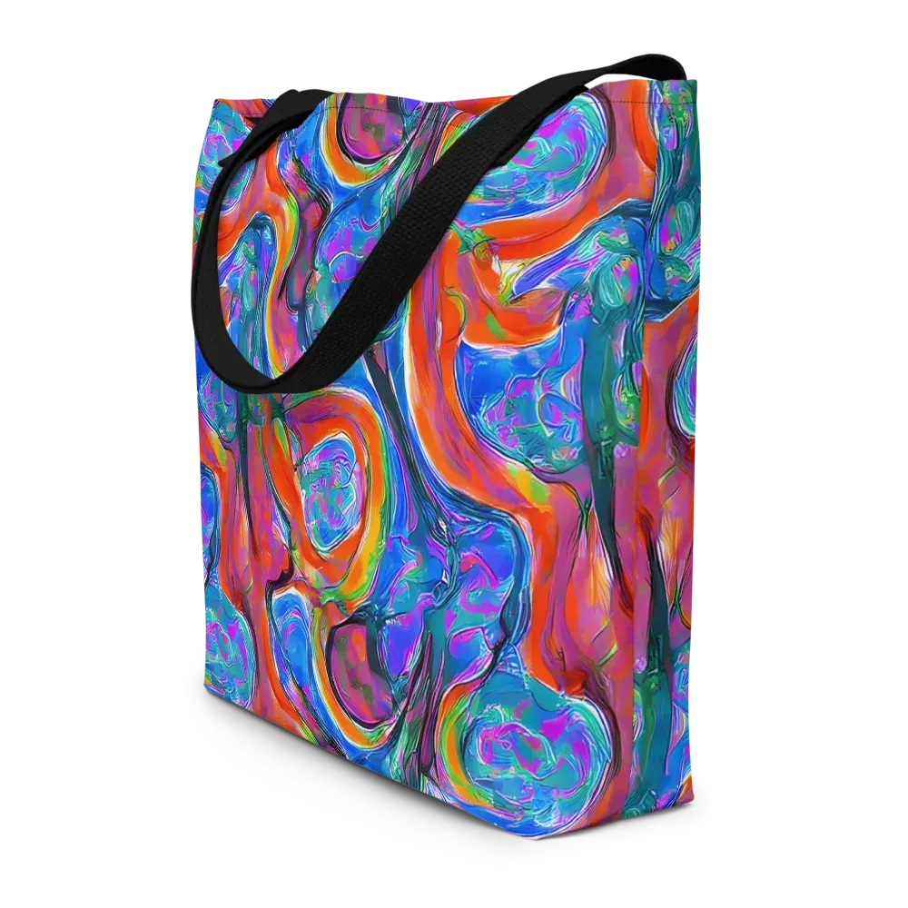 Liquid Spectrum on Large Tote Bag W/ Pocket — Front