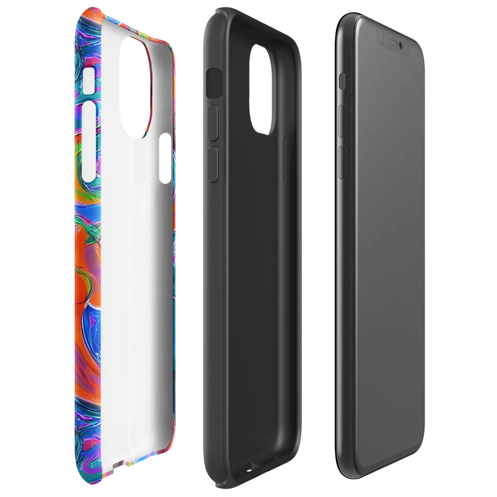 Liquid Spectrum on Tough Case for iPhone® — Right