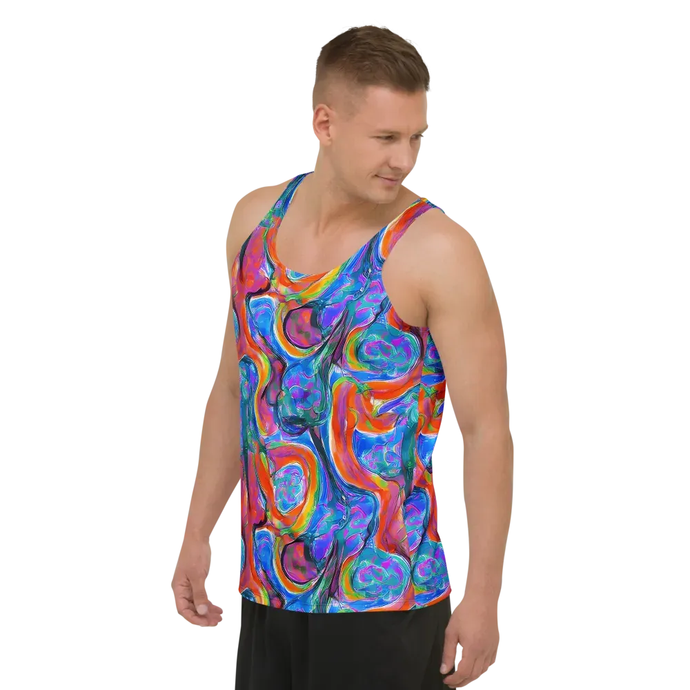 Liquid Spectrum on Men's Tank Top — Left Front