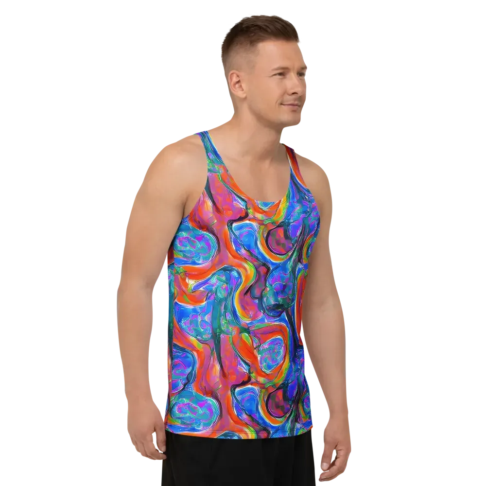 Liquid Spectrum on Men's Tank Top — Right Front