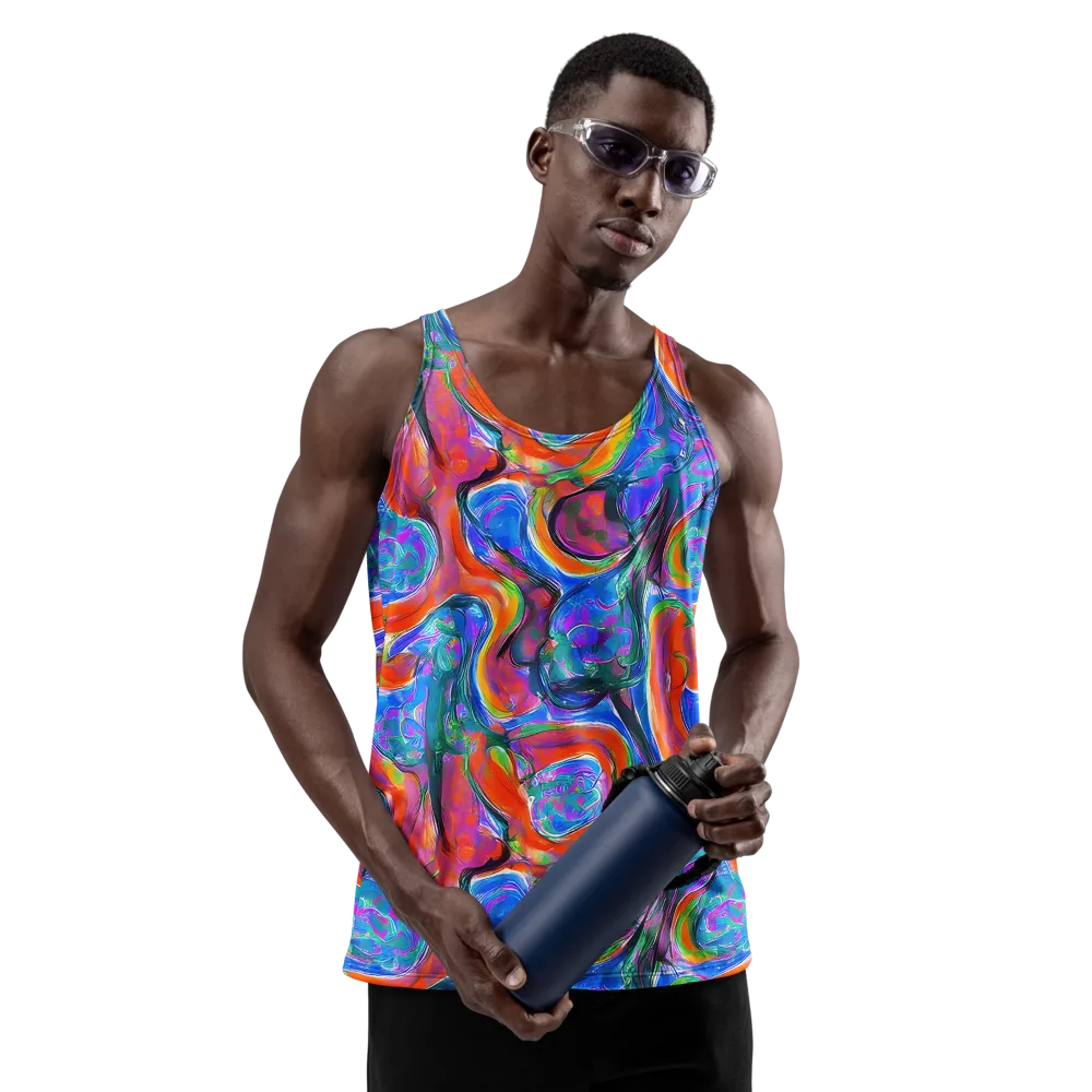 Liquid Spectrum on Men's Tank Top — Front