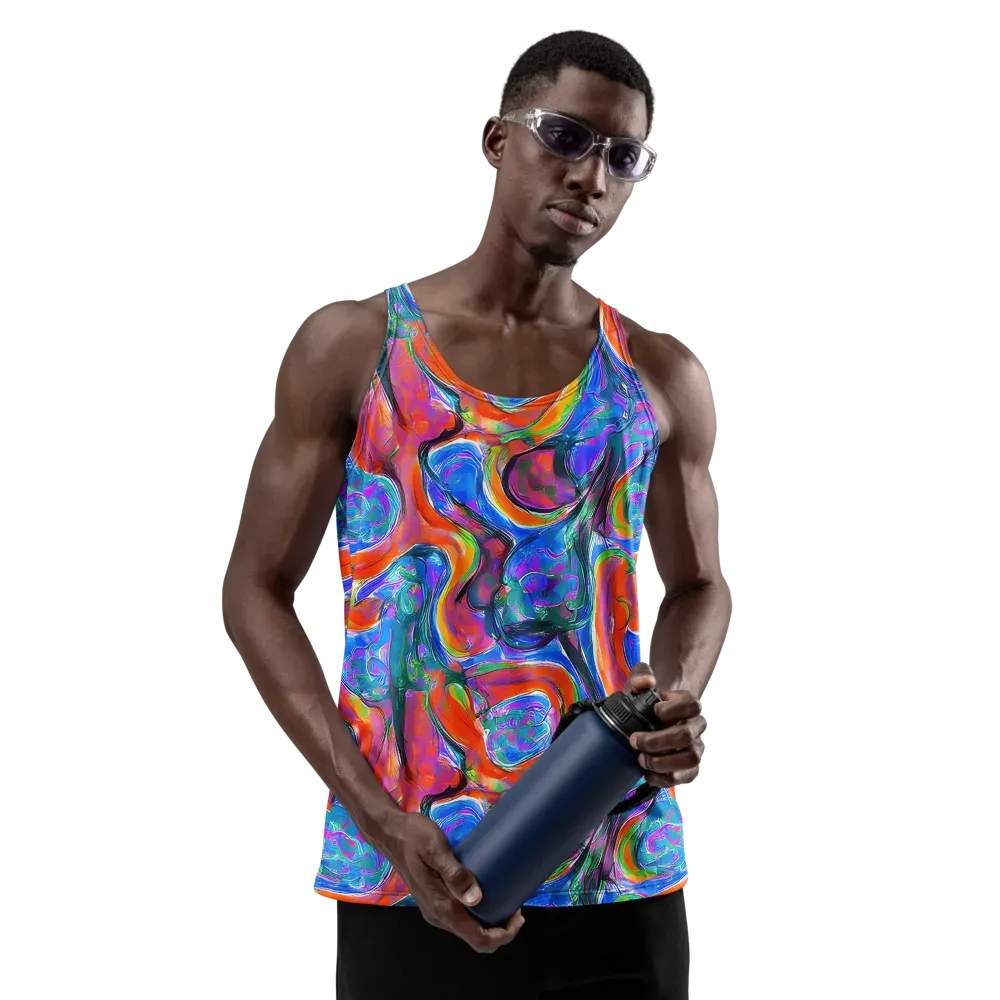 Liquid Spectrum on Men's Tank Top — Front
