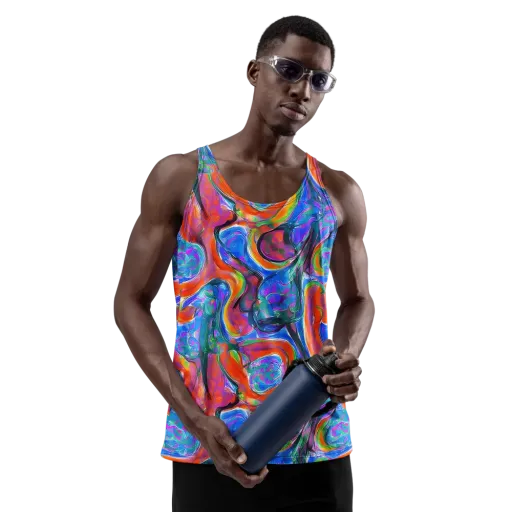 Liquid Spectrum on a Men's Tank Top