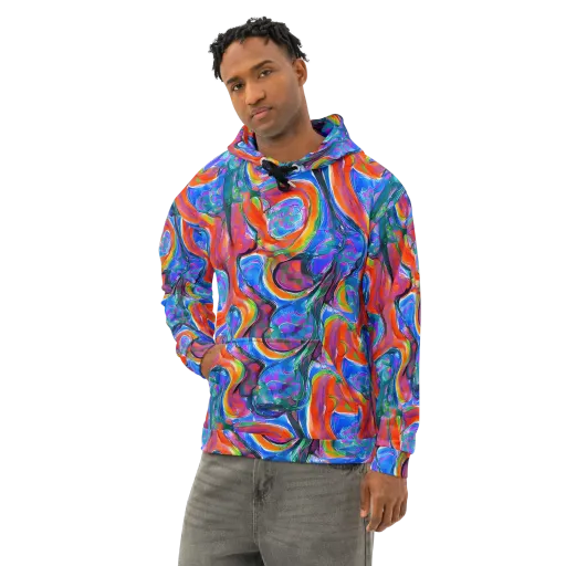 Liquid Spectrum on a Cotton Hoodie