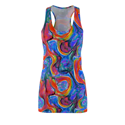 Liquid Spectrum on a Racerback Dress