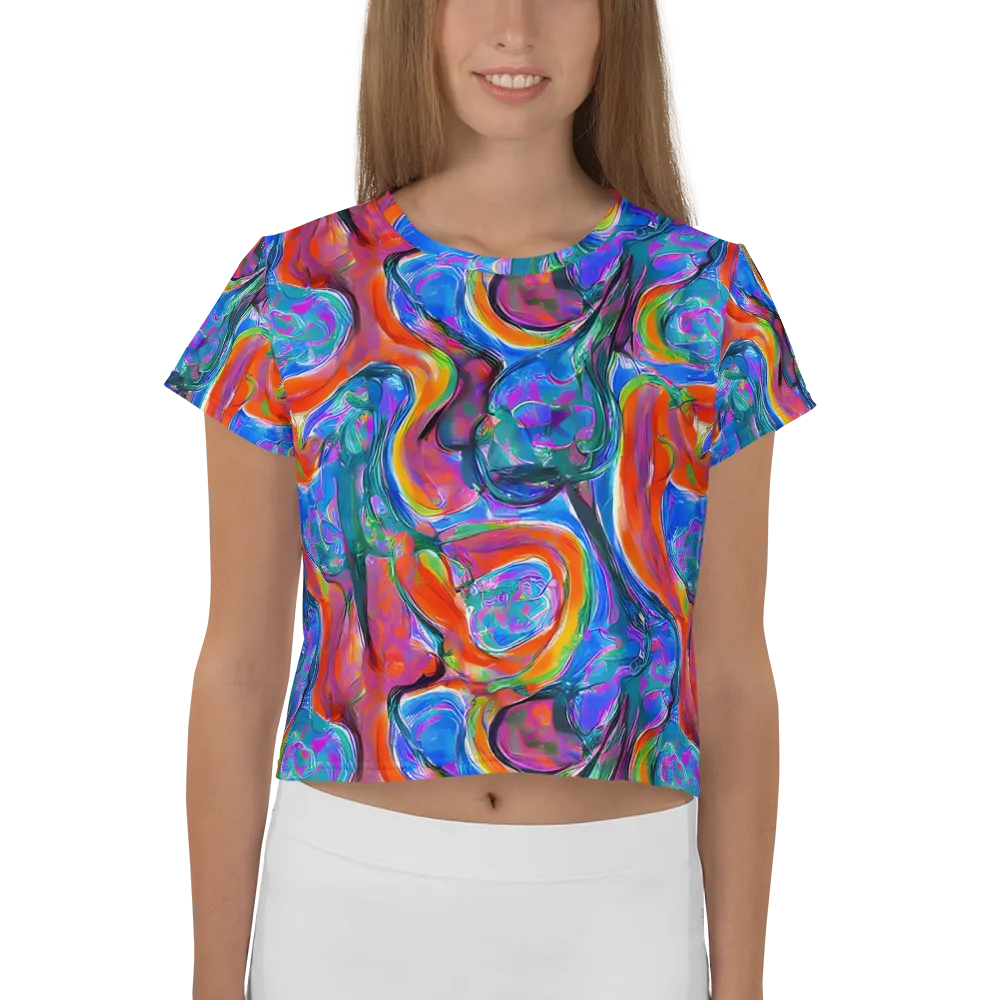 Liquid Spectrum on Crop Tee — Front