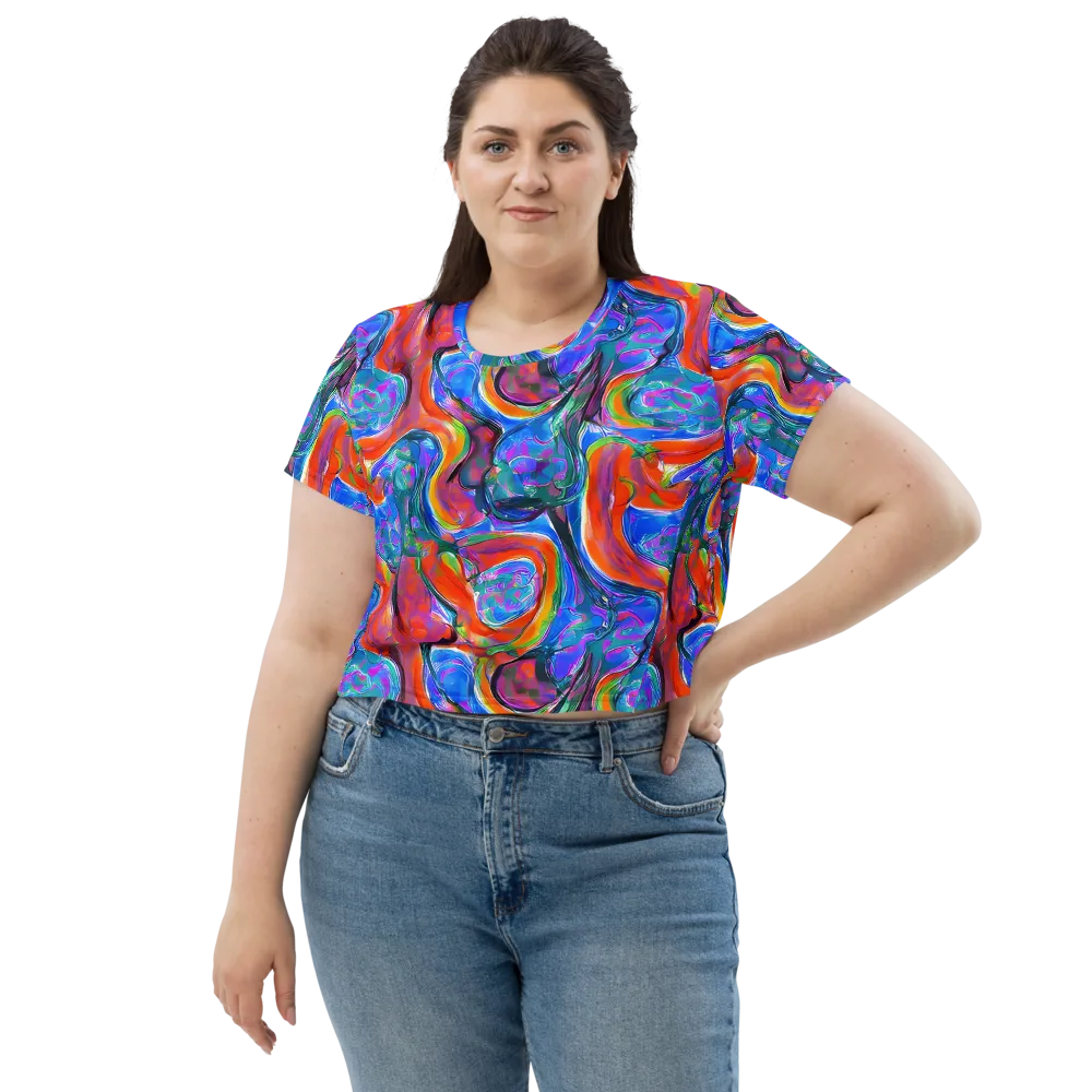 Liquid Spectrum on Crop Tee — Front
