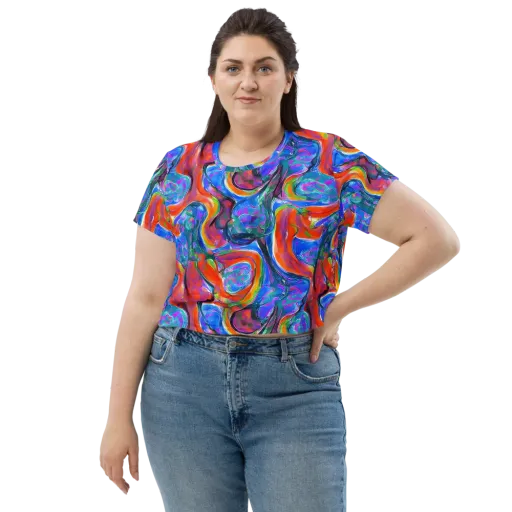 Liquid Spectrum on a Crop Tee