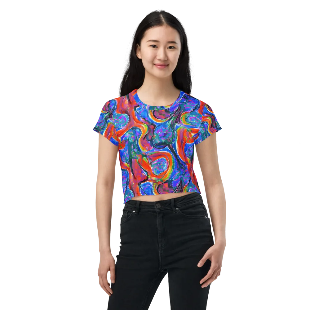 Liquid Spectrum on Crop Tee — Front