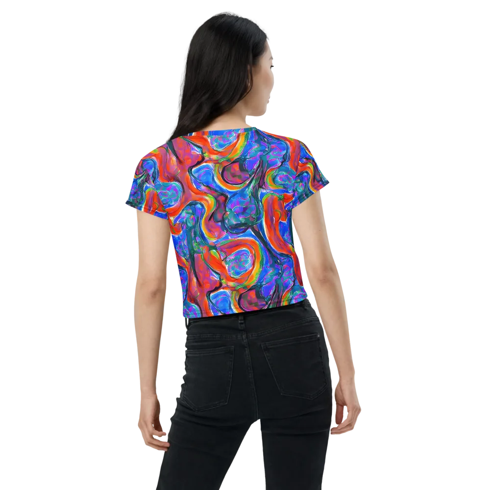 Liquid Spectrum on Crop Tee — Back