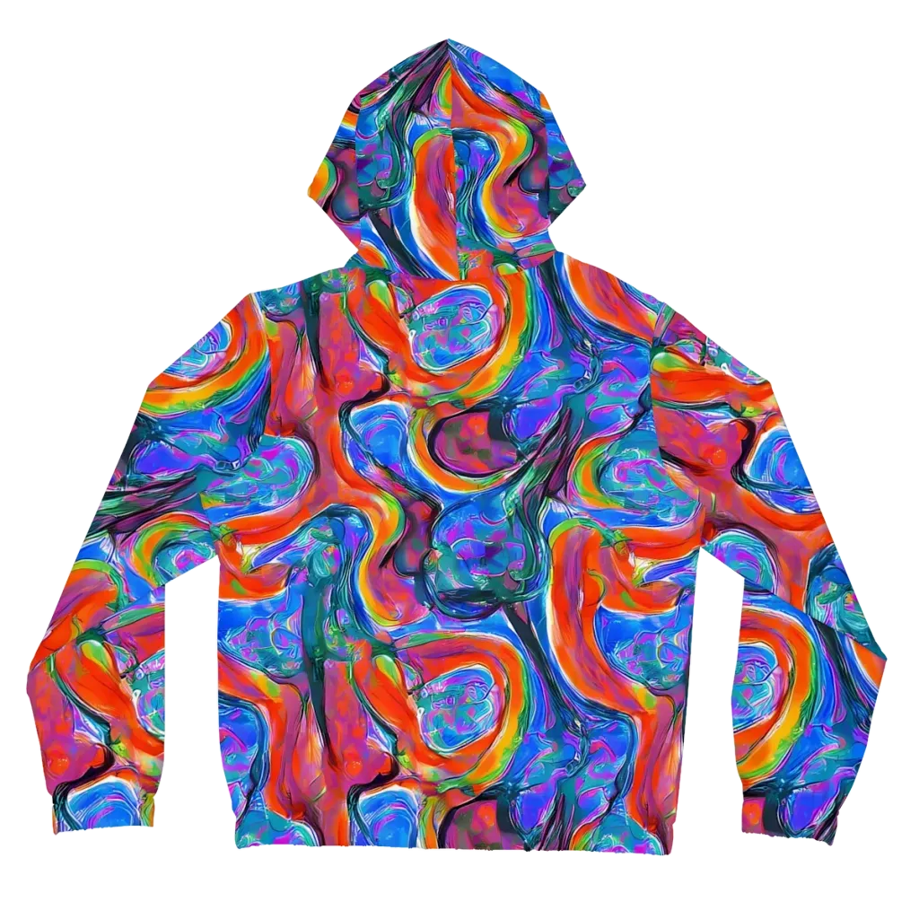 Liquid Spectrum on Women's Full-Zip Hoodie — Back